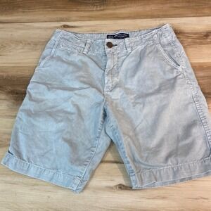 American Eagle Shorts Mens 30 Classic Fit Chino Washed Gray